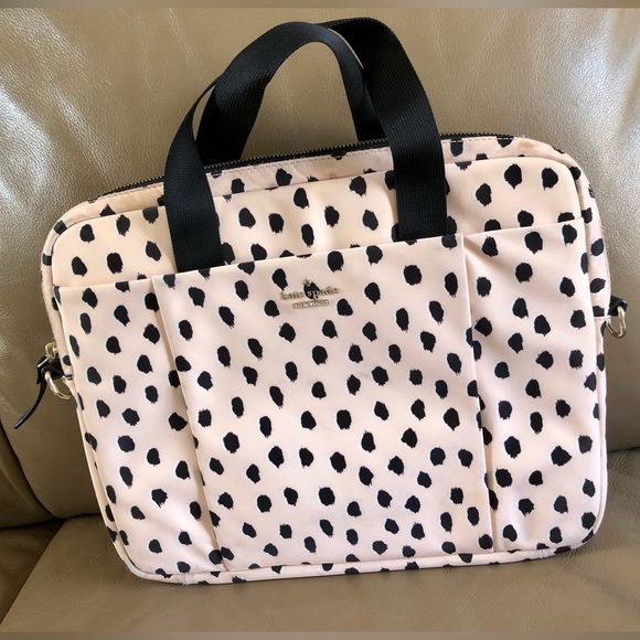 Kate Spade New York, Renny Drive 13” Laptop Case, Blush/Black, GUC - Picture 1 of 15